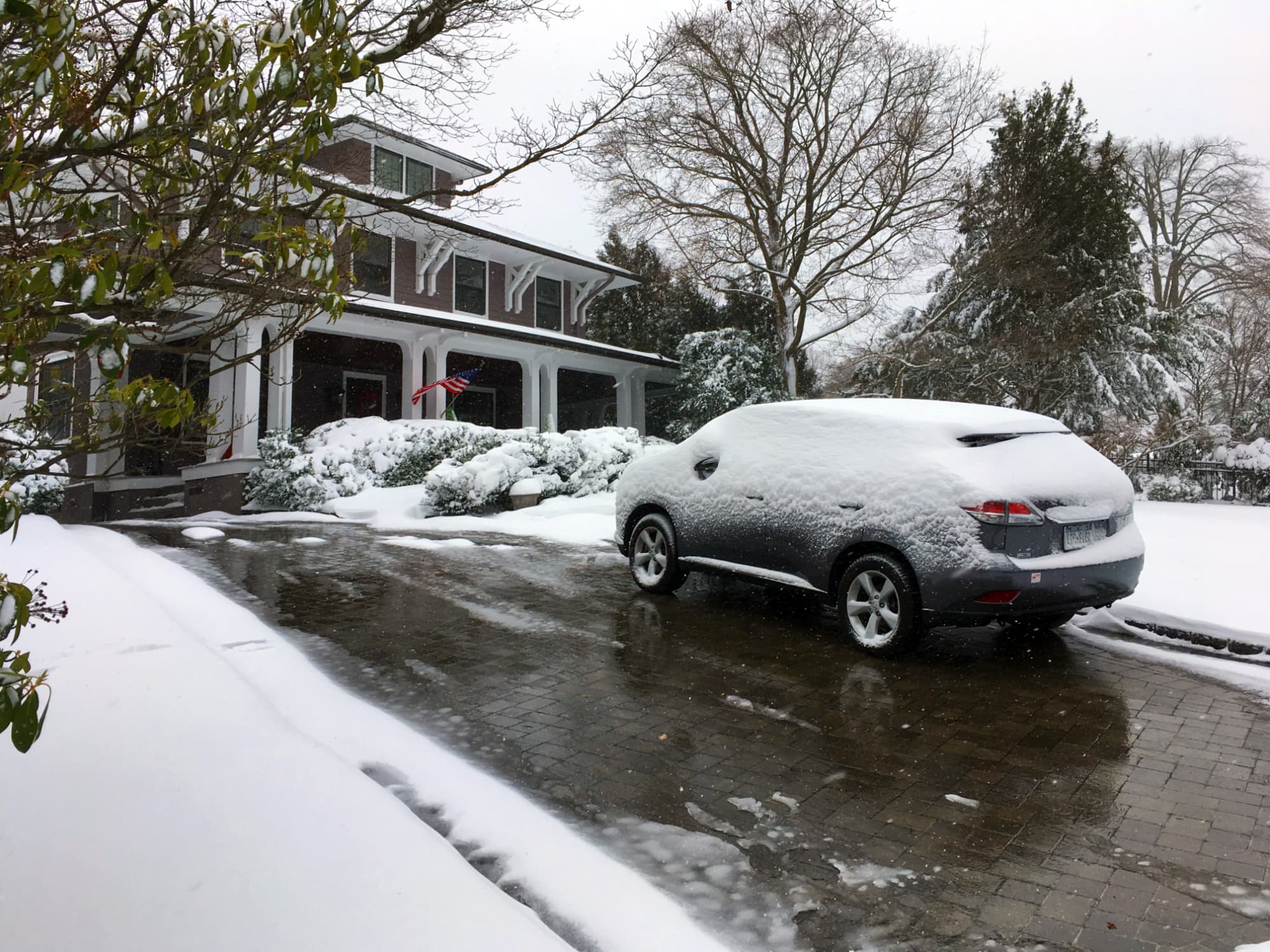 Heated Paving Stone Driveway