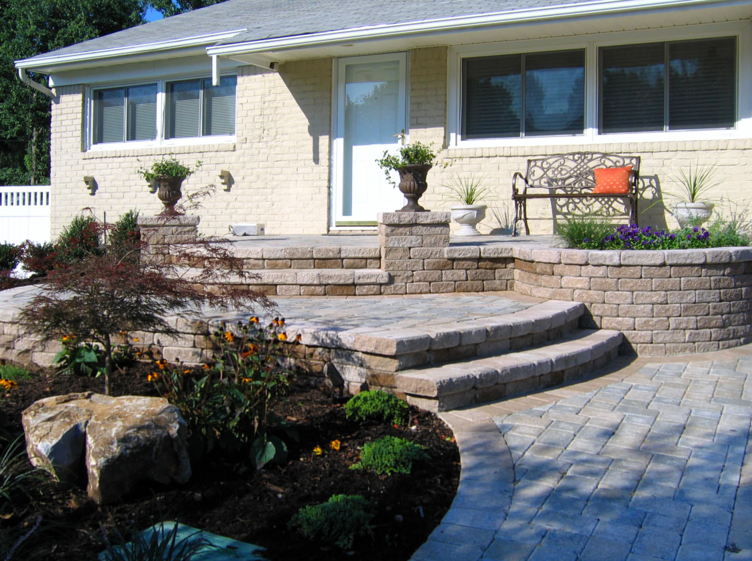 Stone Front Porch Steps