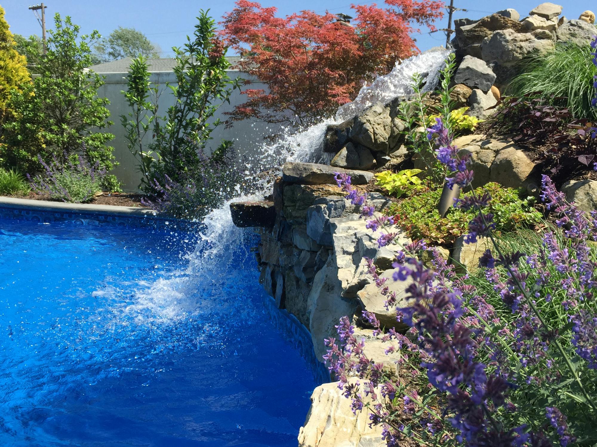 Pool Waterfalls Long Island