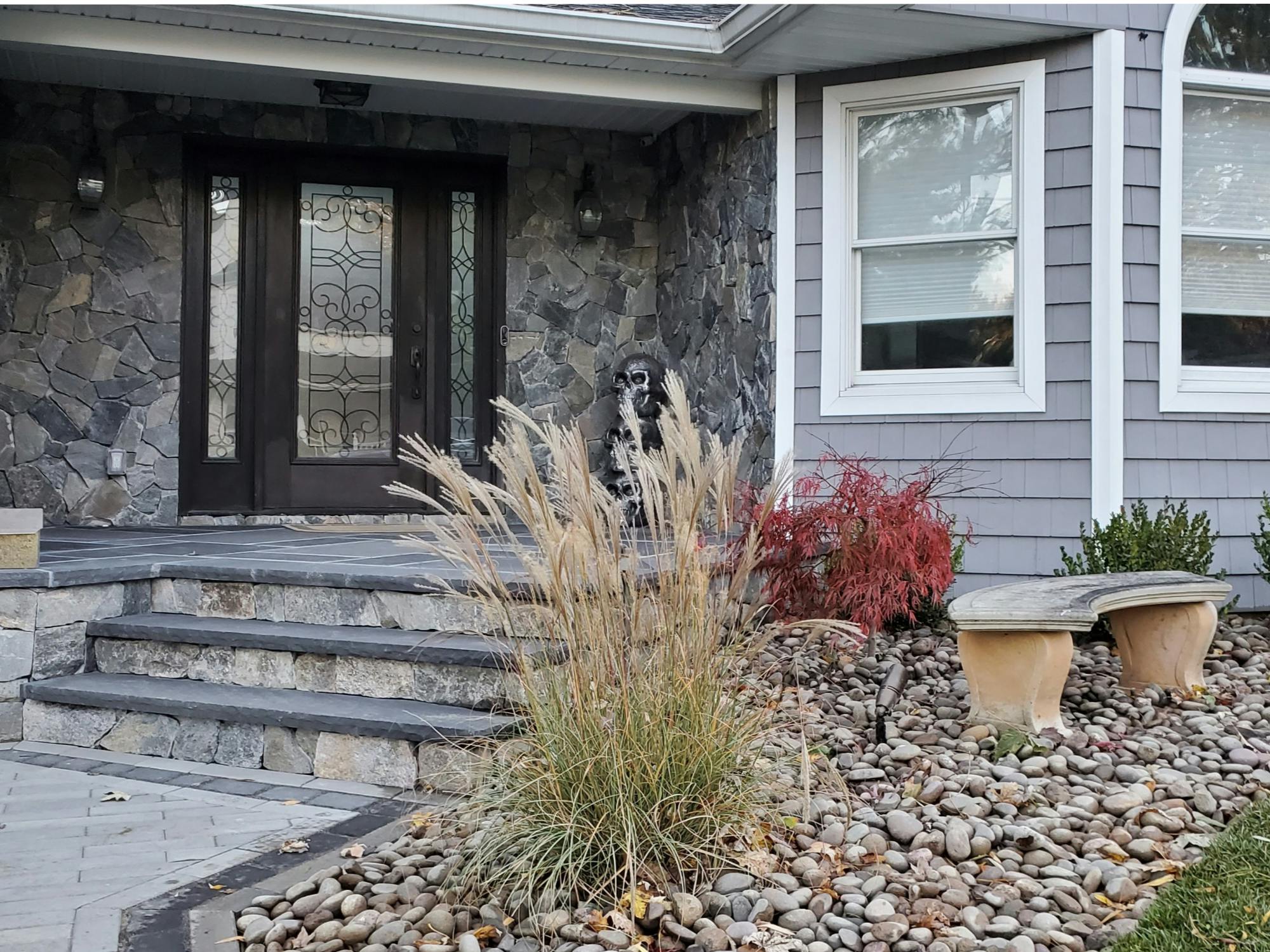 Curb Appeal: Cultivated Stone Entryway, Walkways and Driveway